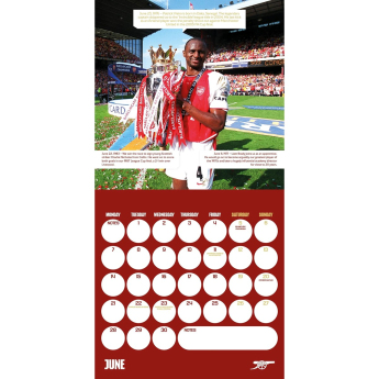 Arsenal FC календар Legends Square 2027