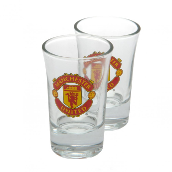 Manchester United чашка за алкохол 2pk Shot Glass Set