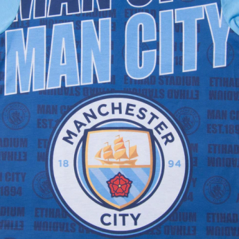Manchester City детска пижама text navy
