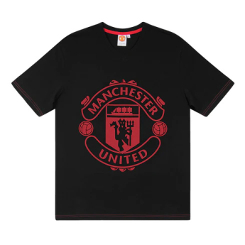 Manchester United мъжка пижама Short Crest black