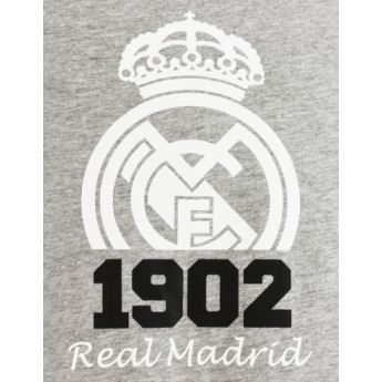 Real Madrid CF мъжка тениска Crest grey