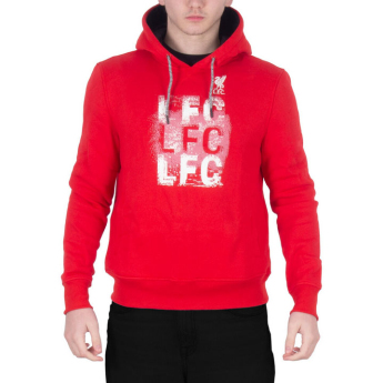 Liverpool FC мъжки суитшърт с качулка 3LFC red