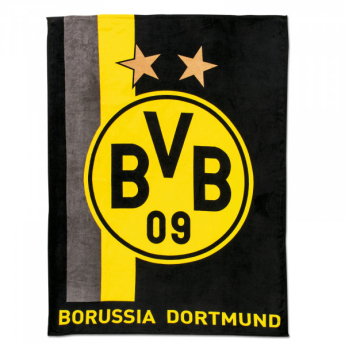 Borussia Dortmund поларено одеяло Stripe