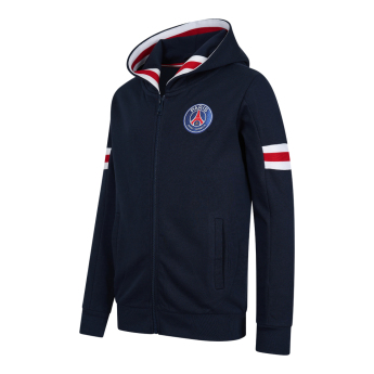 Paris Saint Germain детски суитшърт с качулка Zip blue