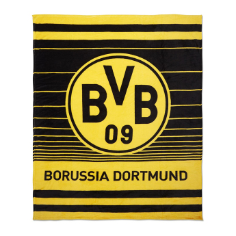 Borussia Dortmund поларено одеяло Streifen