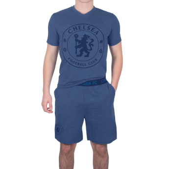 Chelsea FC мъжка пижама Short Blue Marl