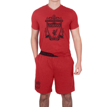Liverpool FC мъжка пижама Short Red Marl
