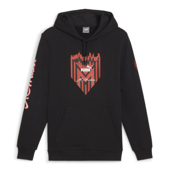 AC Milan мъжки суитшърт с качулка FtblIcons black