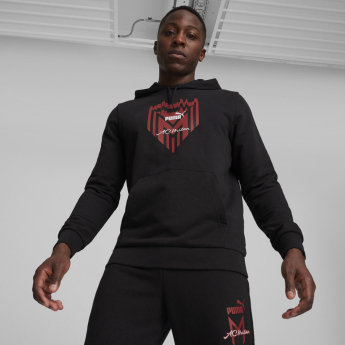 AC Milan мъжки суитшърт с качулка FtblIcons black