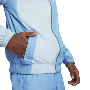 Manchester City мъжко яке с качулка Pre-Match blue