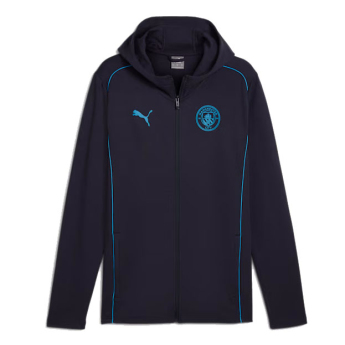 Manchester City мъжки суитшърт с качулка Casuals navy