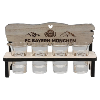 FC Bayern Munich чашка за алкохол stand with motifs 4 pack