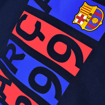 FC Barcelona детски суитшърт с качулка Flag navy