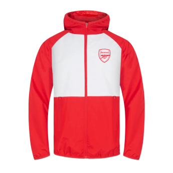 Arsenal FC мъжко яке с качулка Shower red white