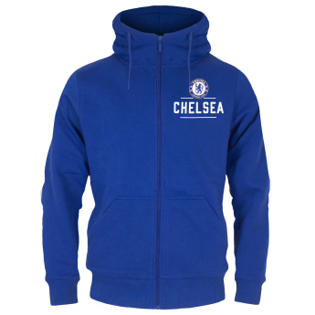 Chelsea FC мъжки суитшърт с качулка Zip royal