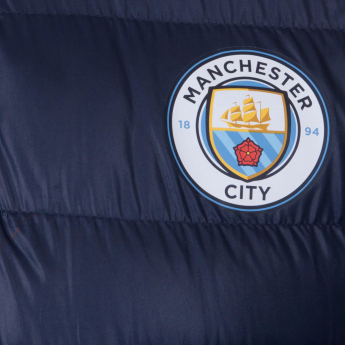 Manchester City мъжко яке с качулка Winter navy