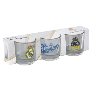 Real Madrid CF комплект от 3 чашки за алкохол Club Logo Collection