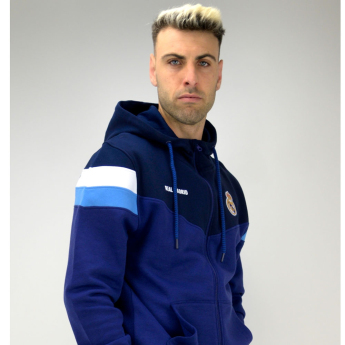 Real Madrid CF мъжки суитшърт с качулка No13 Zip navy