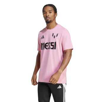 Lionel Messi мъжка тениска MESSI Name and number pink
