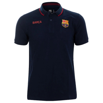 FC Barcelona мъжка поло тениска Barca navy