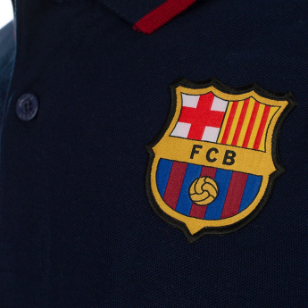 FC Barcelona мъжка поло тениска Barca navy