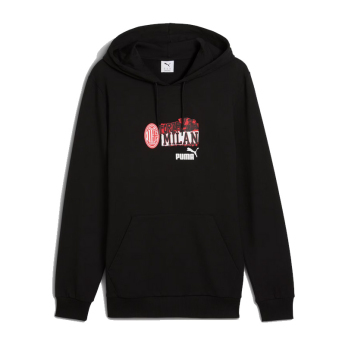 AC Milan мъжки суитшърт с качулка ftblNRGY black
