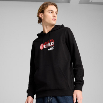 AC Milan мъжки суитшърт с качулка ftblNRGY black