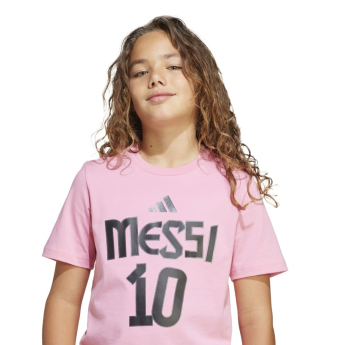 Lionel Messi детска тениска MESSI Name and number pink