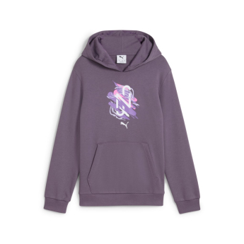 Neymar Jr детски суитшърт с качулка NEYMAR JR Creativity purple
