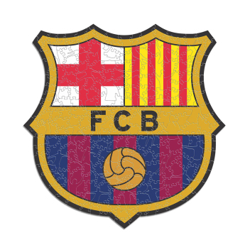 FC Barcelona дървен пъзел Crest 150 pcs