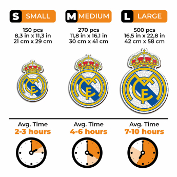 Real Madrid CF дървен пъзел Crest 150 pcs