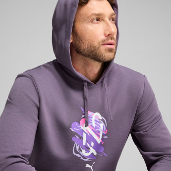 Neymar Jr мъжки суитшърт с качулка NEYMAR JR Creativity purple