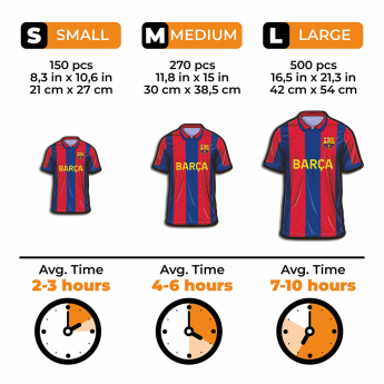 FC Barcelona дървен пъзел Jersey 500 pcs