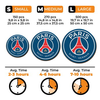 Paris Saint Germain дървен пъзел Crest 150 pcs