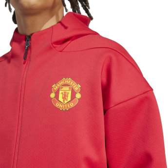 Manchester United мъжко яке с качулка Z.N.E. red