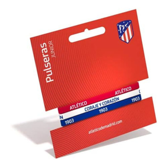 Atletico Madrid детска гумена гривна 3pack Tricolor