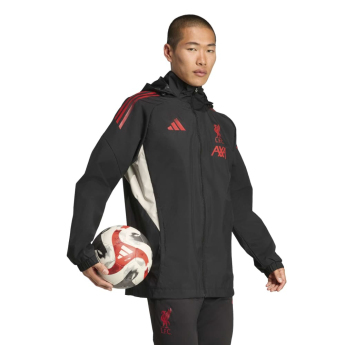 Liverpool FC мъжко яке с качулка Allweather black