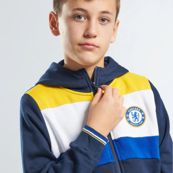 Chelsea FC детски суитшърт с качулка Full Zip colour