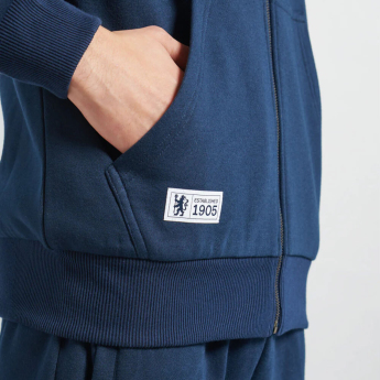 Chelsea FC мъжки суитшърт с качулка Full Zip navy