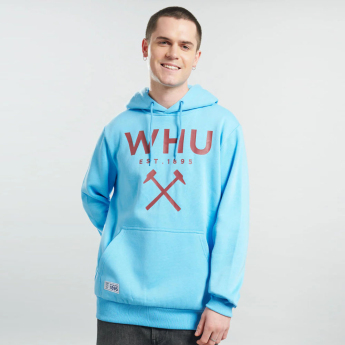 West Ham United мъжки суитшърт с качулка Logo blue