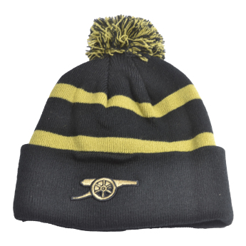 Arsenal FC зимна шапка Bobble Stripe gold