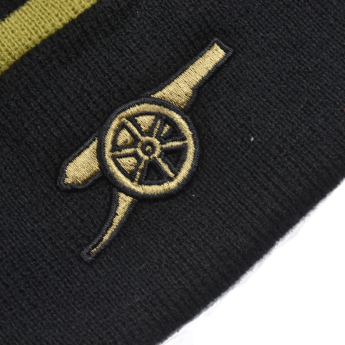 Arsenal FC зимна шапка Bobble Stripe gold