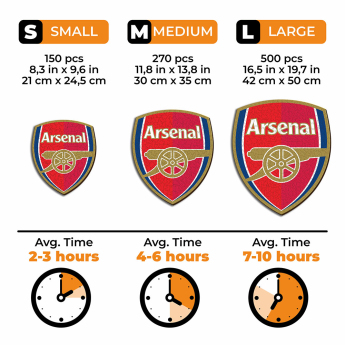 Arsenal FC дървен пъзел Crest 270 pcs