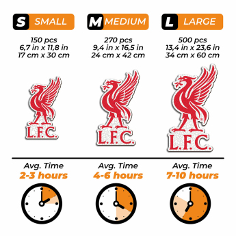Liverpool FC дървен пъзел Liver Bird 150 pcs