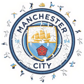 Manchester City дървен пъзел Crest 500 pcs