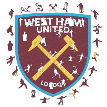 West Ham United дървен пъзел Crest 150 pcs
