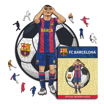 FC Barcelona дървен пъзел Pedri 150 pcs