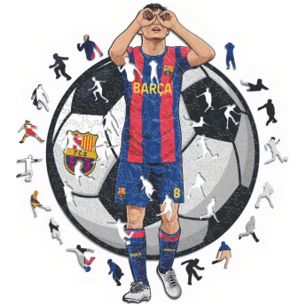FC Barcelona дървен пъзел Pedri 150 pcs