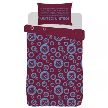 West Ham United спално бельо за единично легло Bobbles