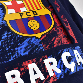 FC Barcelona мъжки суитшърт с качулка Marble